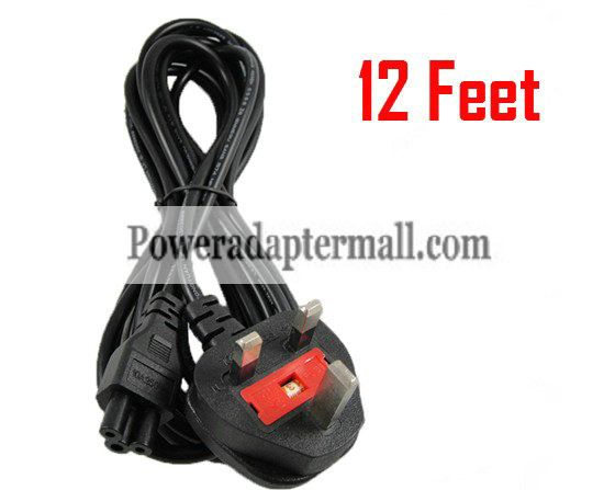 UK AC Power Cable 12 Feet Cord for Dell All in one Printer WiFi